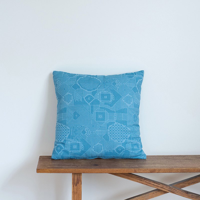 Sashiko Geometric Cushion Covers